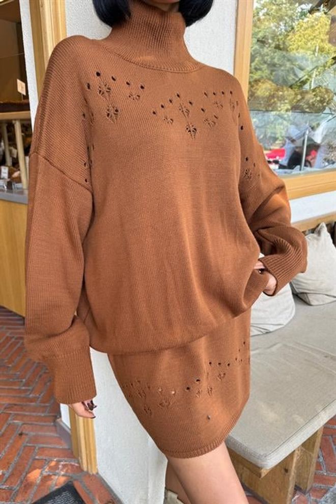 Sobe Istanbul Bruin Elegant Vintage Set Groothandel Kleding Lounge