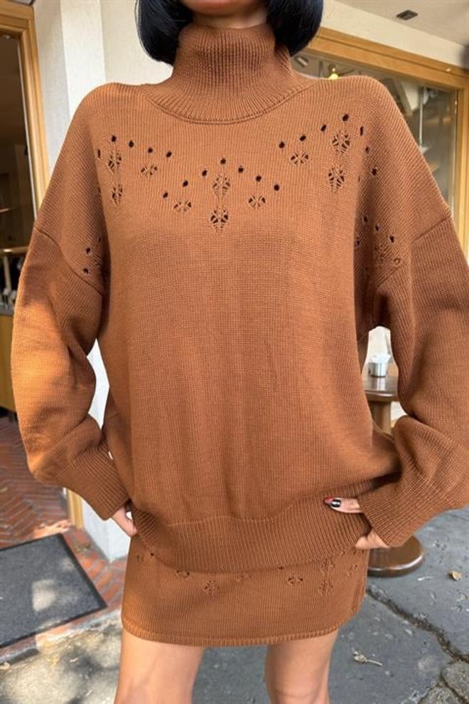 Sobe Istanbul Bruin Elegant Vintage Set Groothandel Kleding Winter