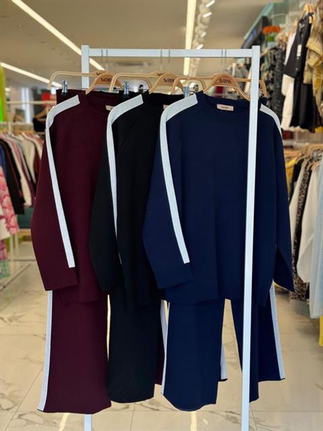 Sobe Istanbul Claret Red Casual Sport Streetwear Set Wholesale Clothing Sport