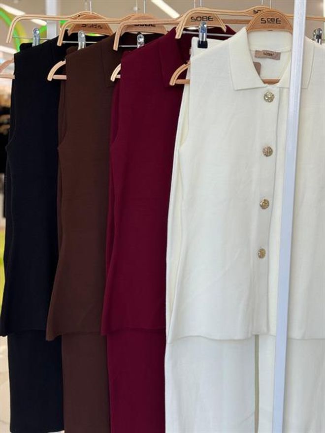 Sobe Istanbul Elegant Brown Set For Work & Evening Wholesale Clothing 9