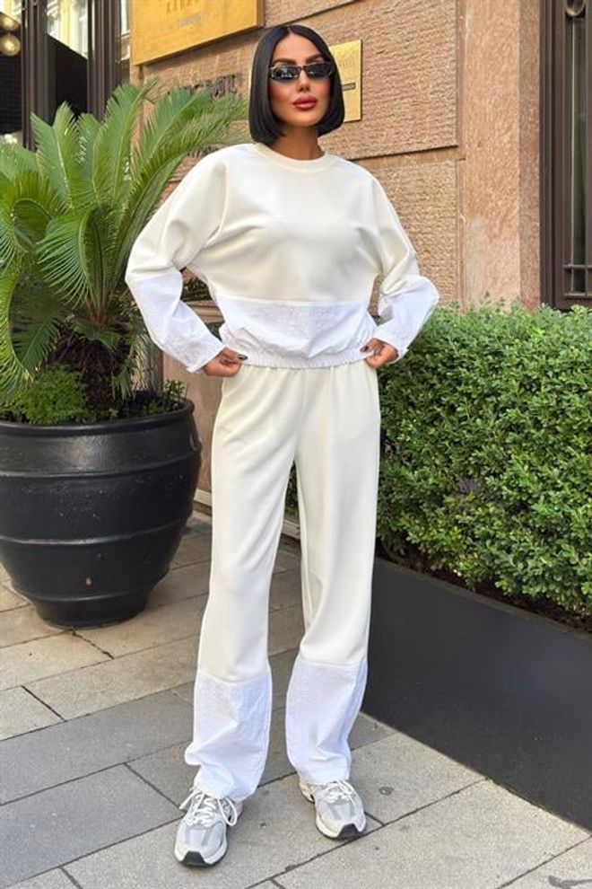 Sobe Istanbul Set Wit Casual Sport Groothandel Kleding Casual