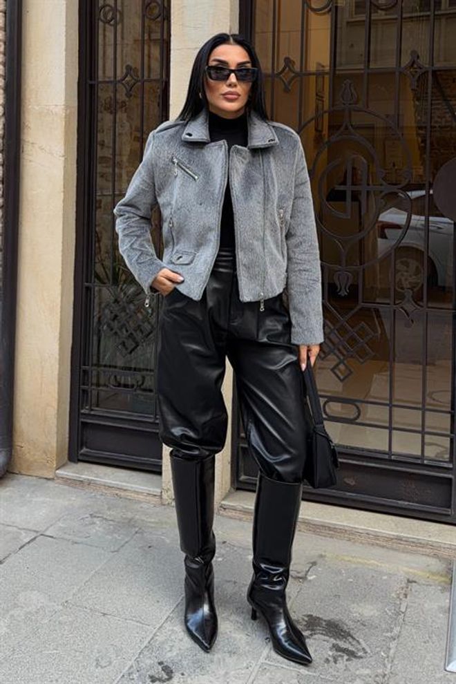 Sobe Istanbul Греи Бикер Јакна Велепродаја одеће Неформалан