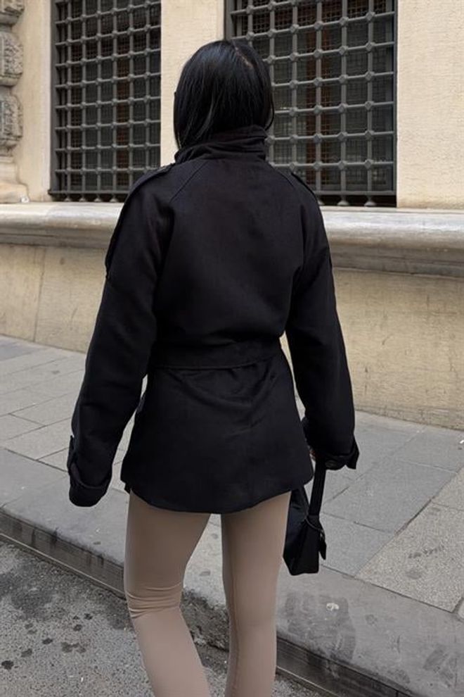 Sobe Istanbul Chaqueta Blazer Entallada Negra De Un Solo Pecho Ropa al por mayor Cóctel