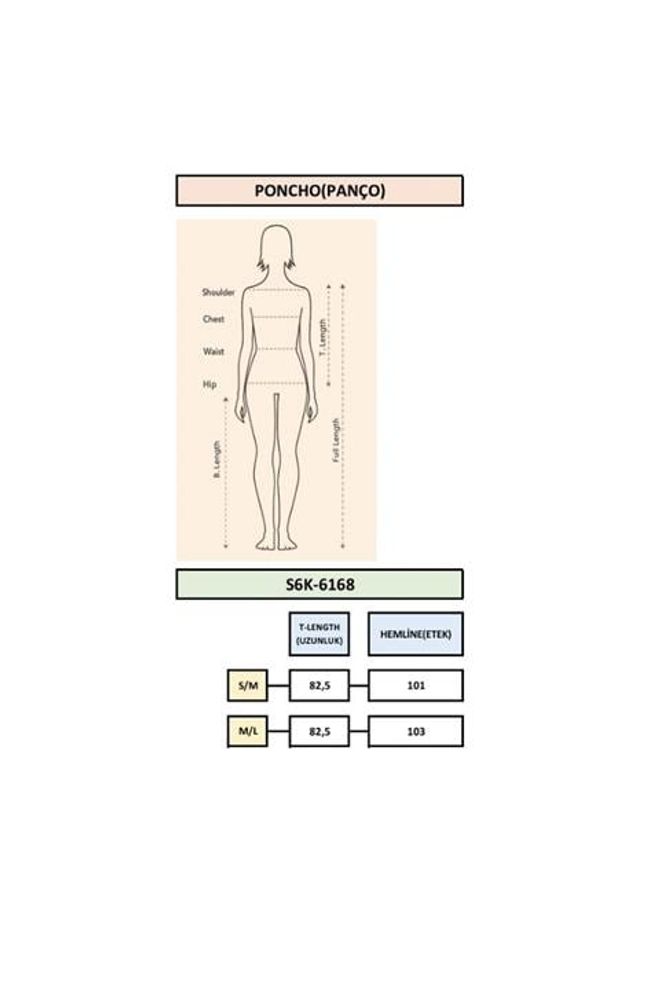 Sobe Istanbul Черно Елегантен Пончо С Джоб С Капак Дрехи на едро Зима