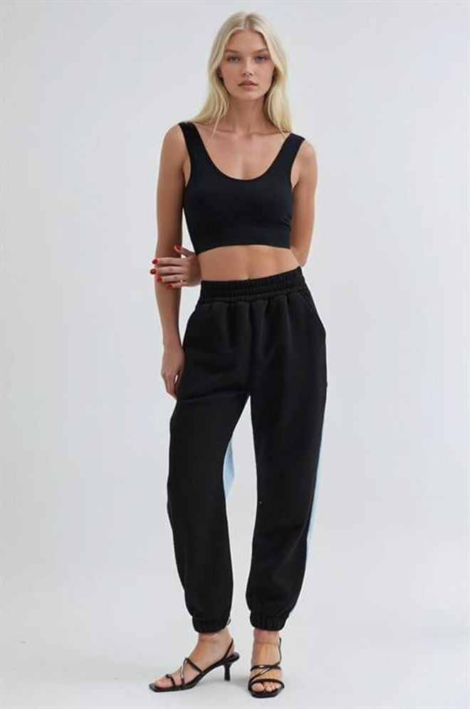 Sobe Istanbul Crne Sportske Casual Jogger Hlače Veleprodaja odjeće Proljeće