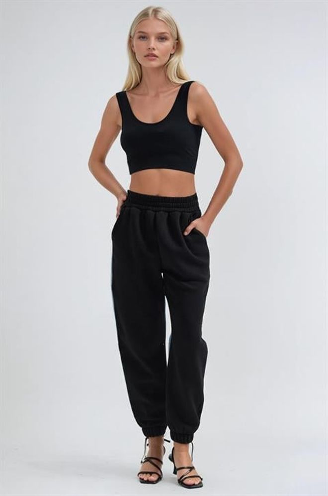 Sobe Istanbul Crne Sportske Casual Jogger Hlače Veleprodaja odjeće 1