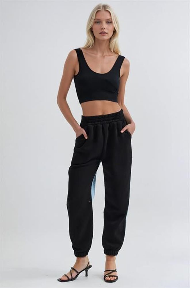 Sobe Istanbul Crne Sportske Casual Jogger Hlače Veleprodaja odjeće Posao