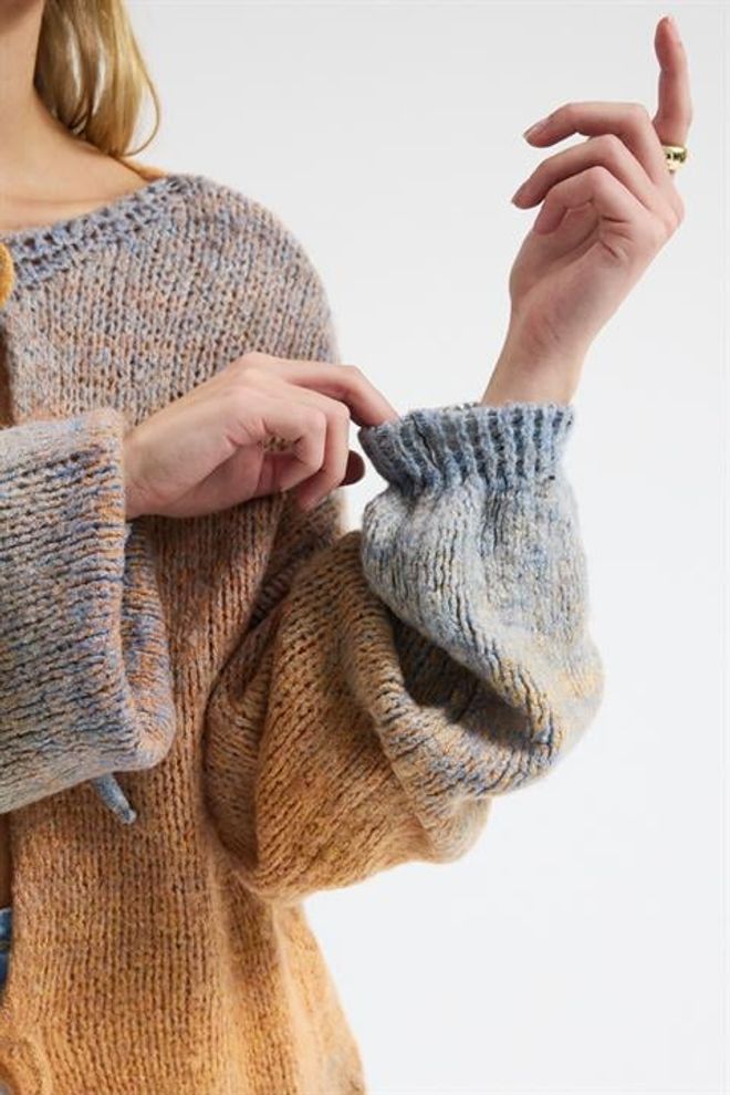 Sobe Istanbul Brown Casual Oversized Tie Cardigan Wholesale Clothing Work