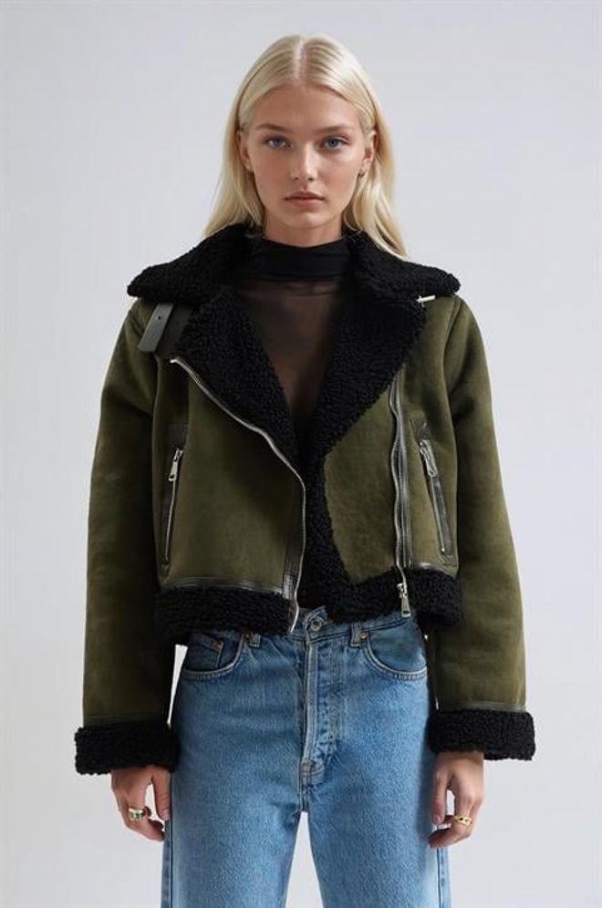 Sobe Istanbul Зелена Авијатор Јакна Велепродаја одеће Неформалан