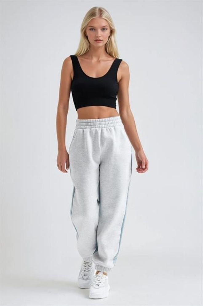 Sobe Istanbul Сиви Спортни Панталони С Наклонени Джобове Дрехи на едро 1