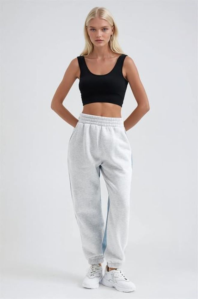 Sobe Istanbul Сиви Спортни Панталони С Наклонени Джобове Дрехи на едро 5