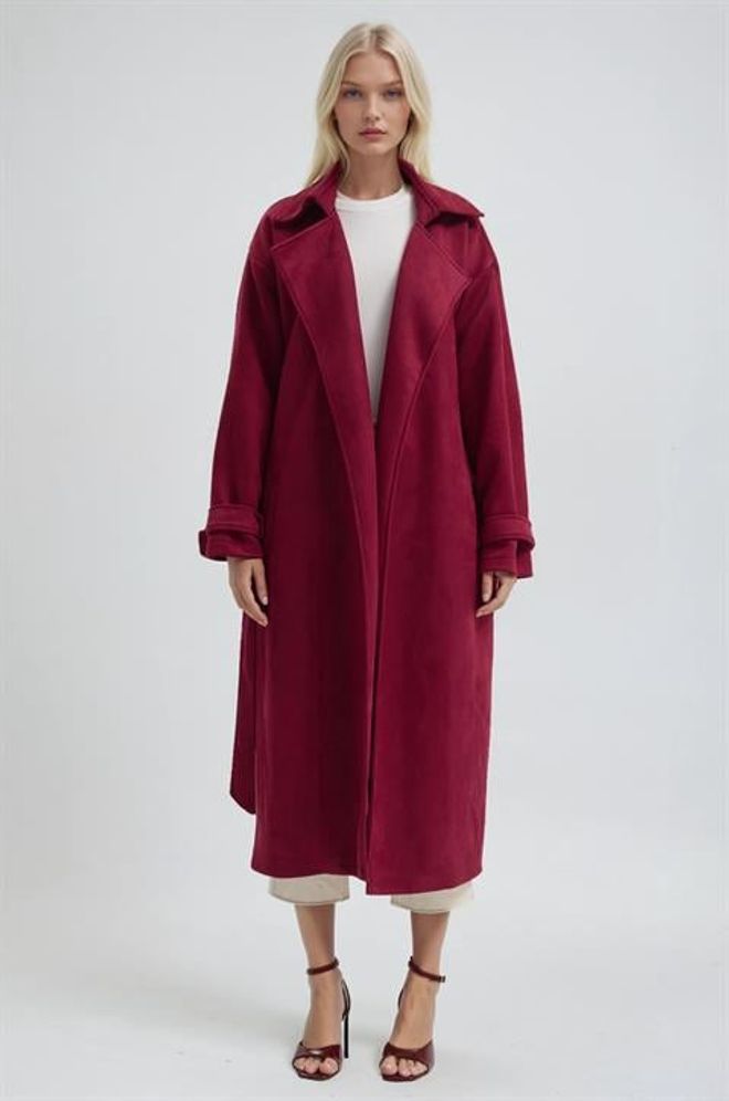 Sobe Istanbul Trench Bordeaux Abbigliamento all'ingrosso Casuale