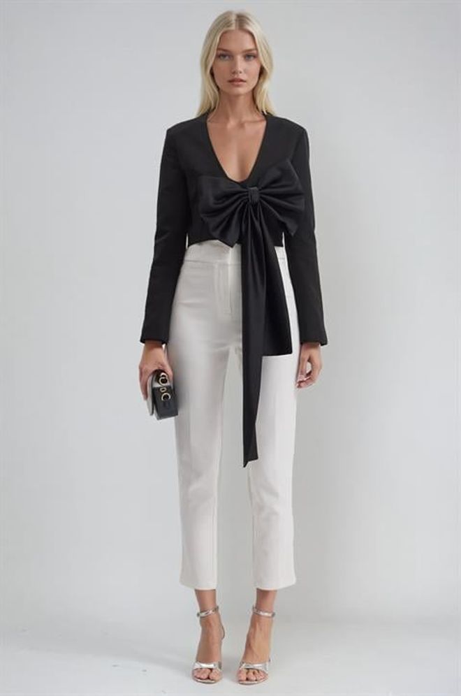 Sobe Istanbul Čierna Elegantná Zavinovacia Bunda Veľkoobchod s oblečením Sexy