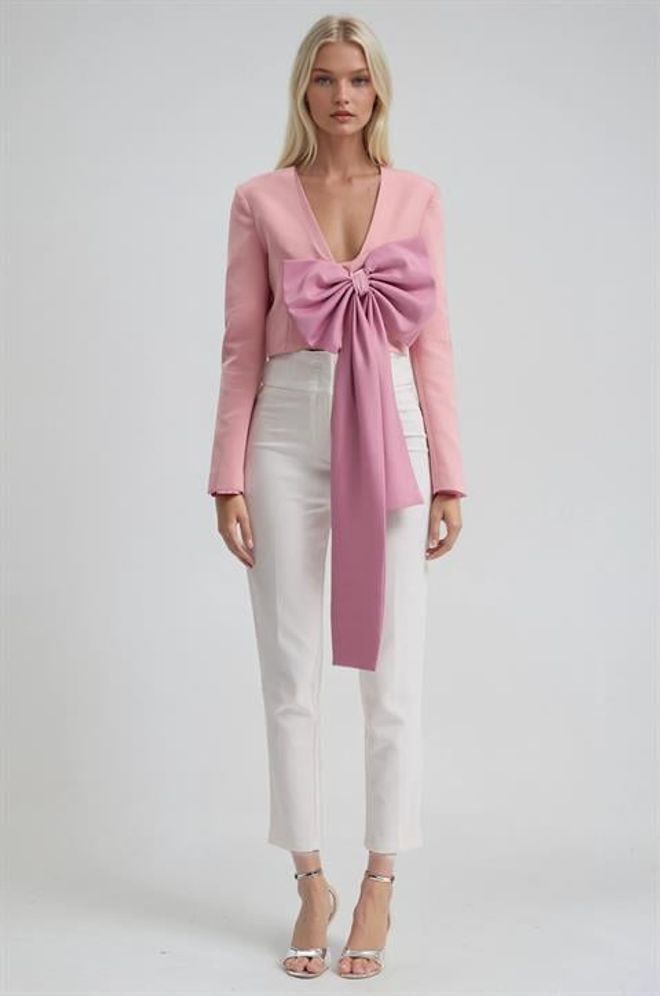 Sobe Istanbul Giacca Blazer Monopetto Rosa Abbigliamento all'ingrosso Annata