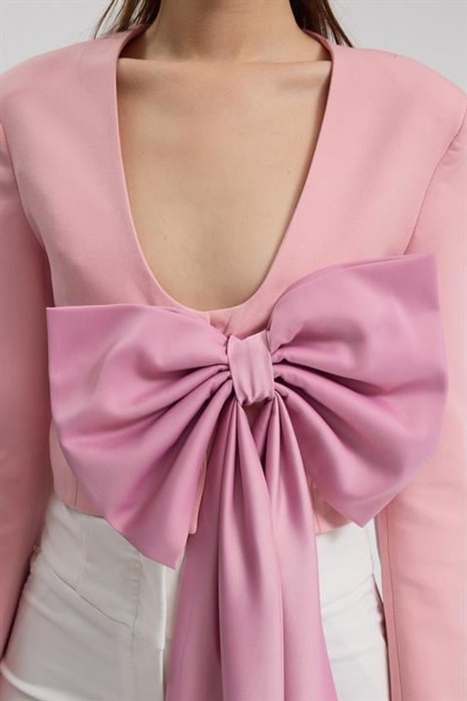 Sobe Istanbul Pink Single Breasted Blazer Jacket Wholesale Clothing Sexy