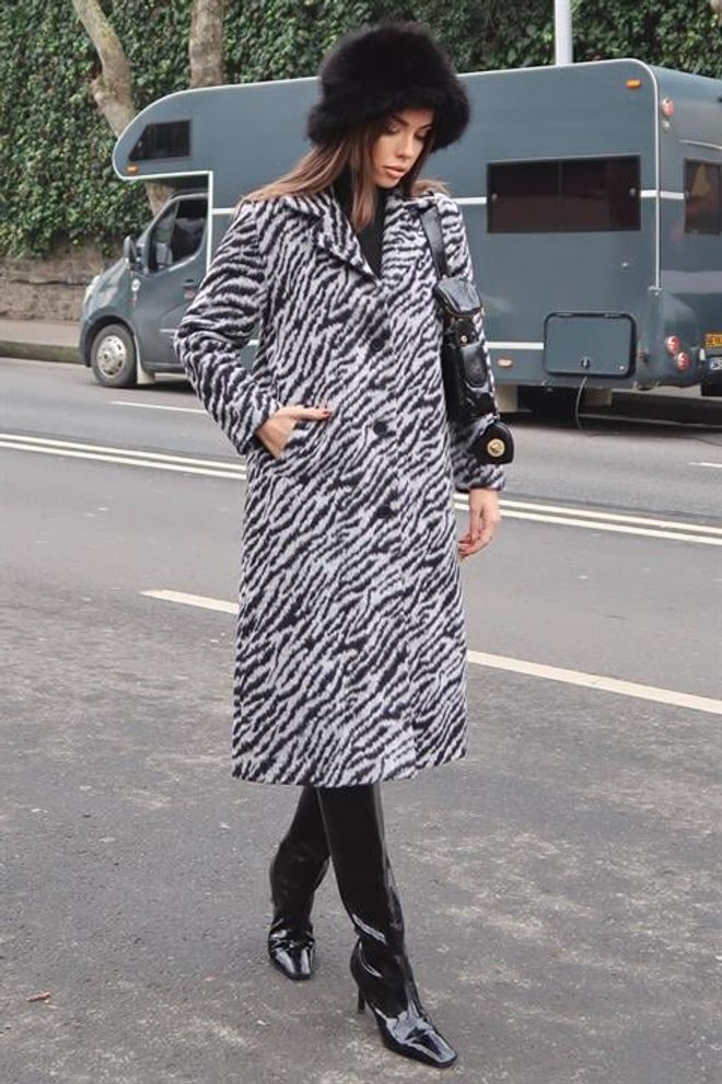 Sobe Istanbul Juodas Retro Viengubas Paltas Didmeninė prekyba drabužiais Vintažinis