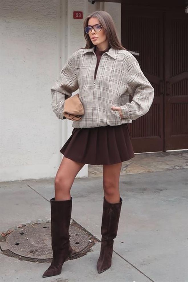 Sobe Istanbul Beige Oversized Fit Shacket Jacket Wholesale Clothing 1