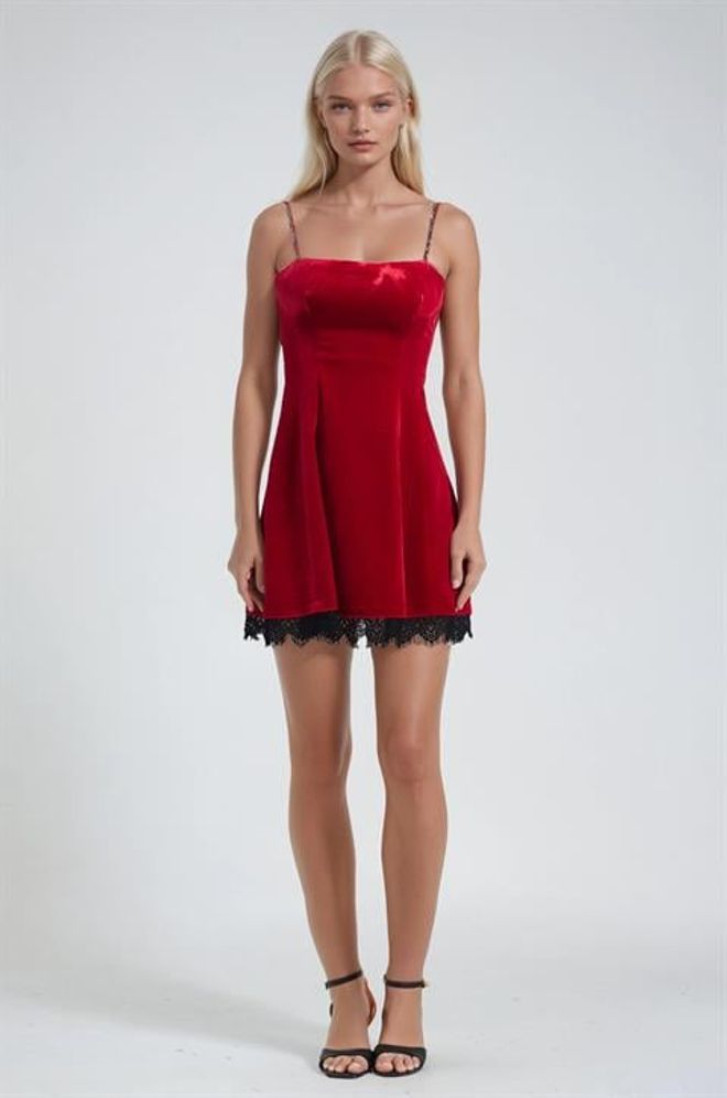 Sobe Istanbul Vestito Rosso Sexy Elegante Formale Glamour Sottoveste Abbigliamento all'ingrosso Sexy