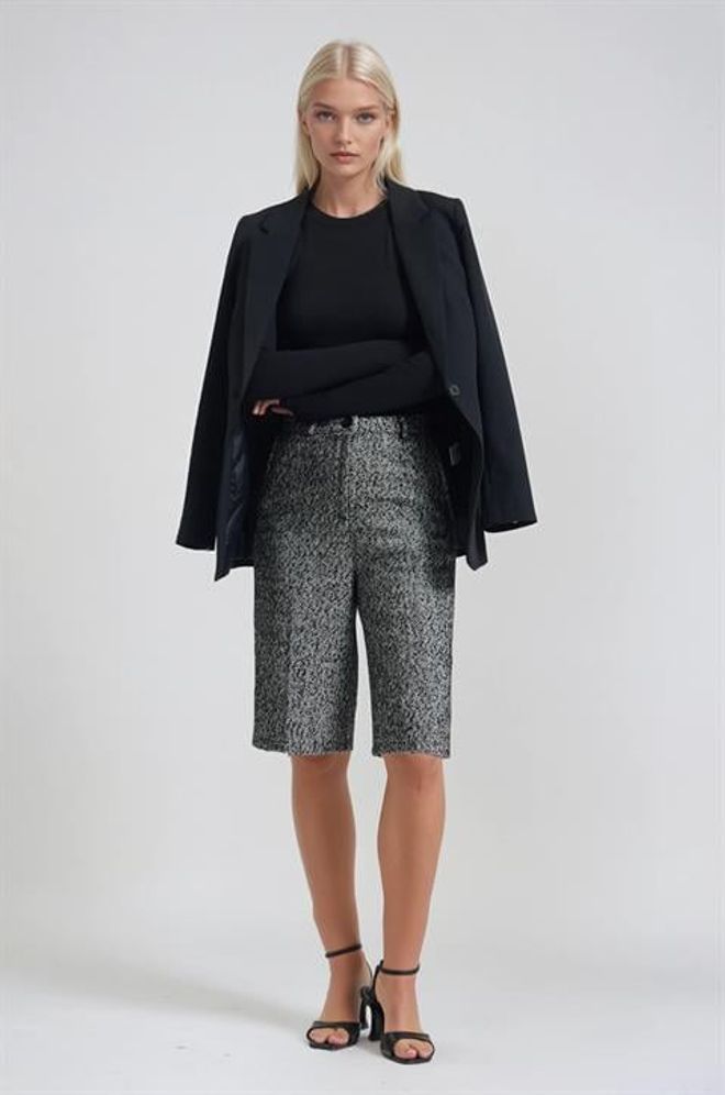 Sobe Istanbul Grey Elegant Formal Vintage Retro Culottes Pants Wholesale Clothing Work