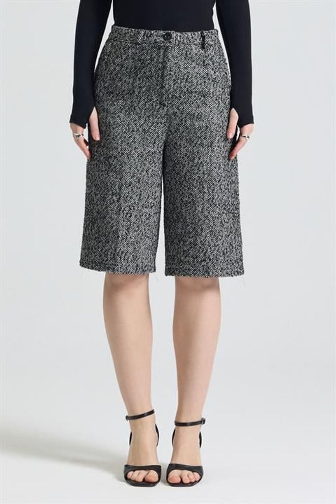 Sobe Istanbul Grey Elegant Formal Vintage Retro Culottes Pants Wholesale Clothing Formal