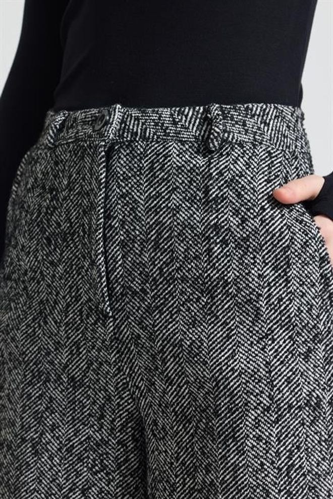 Sobe Istanbul Grey Elegant Formal Vintage Retro Culottes Pants Wholesale Clothing Cocktail