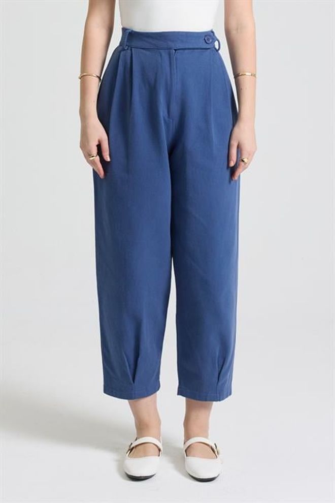 Sobe Istanbul Blauwe Casual Elegante Tapered Broek Groothandel Kleding 5