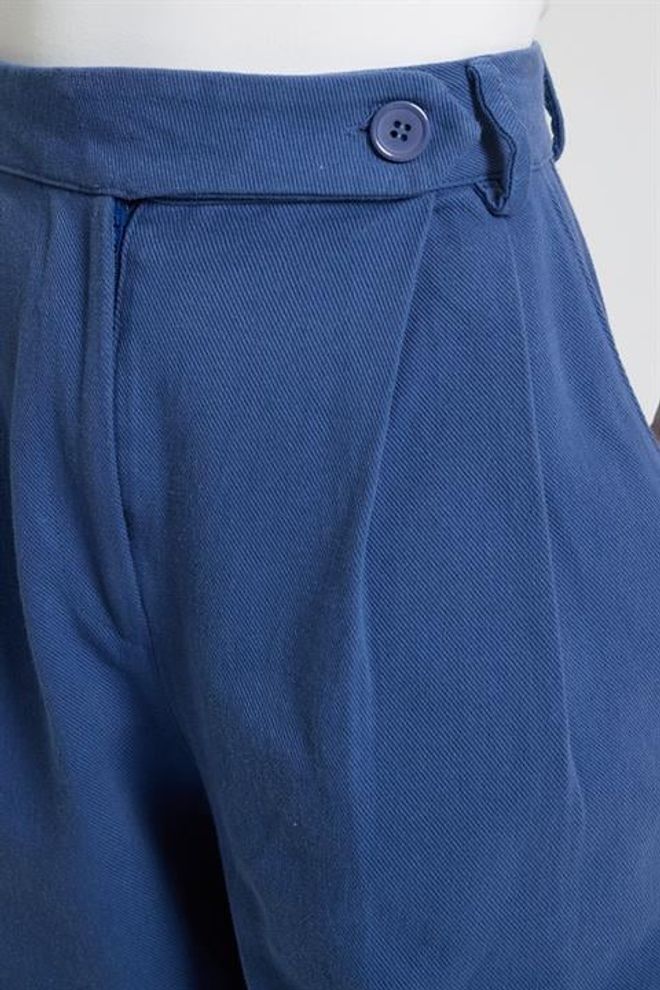 Sobe Istanbul Blauwe Casual Elegante Tapered Broek Groothandel Kleding Werk