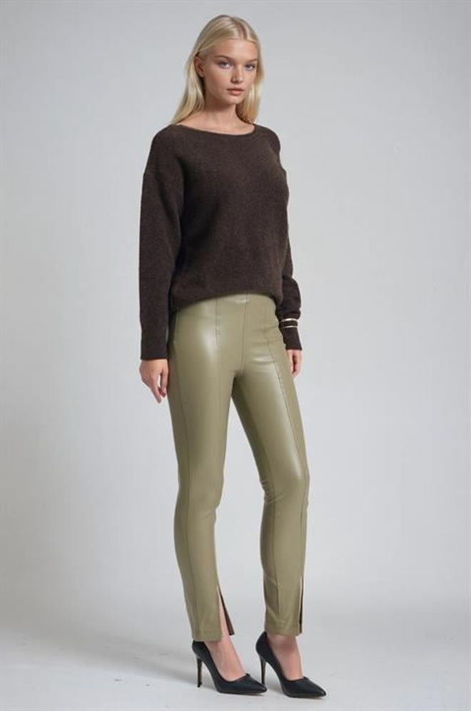 Sobe Istanbul Хаки Сексуальный Элегантный Повседневный Штаны Оптовая продажа одежды Повседневный