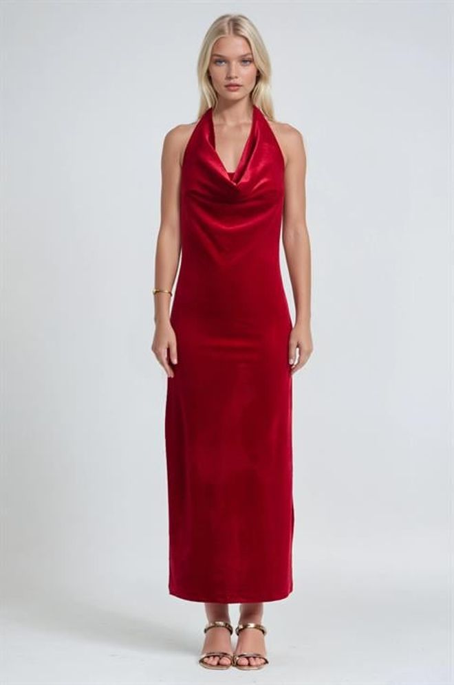 Sobe Istanbul Rosso Sexy Elegante Formale Glamour Maxi Sottoveste Vestito Abbigliamento all'ingrosso Sexy