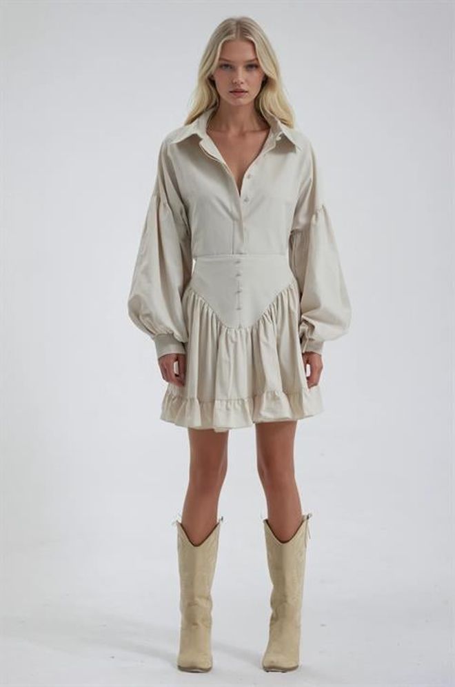 Sobe Istanbul Komplet Beżowy Casual Boho Hurtowa sprzedaż odzieży Klasyczny