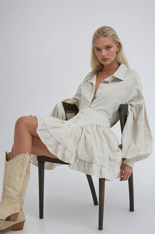 Sobe Istanbul Komplet Beżowy Casual Boho Hurtowa sprzedaż odzieży Boho