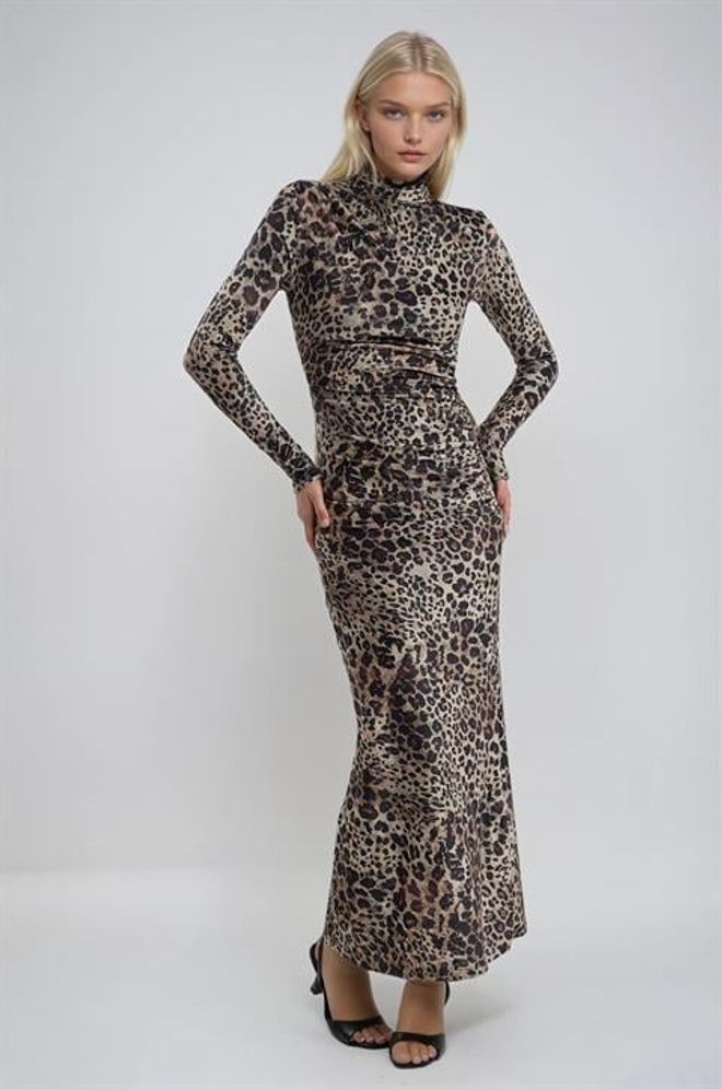 Sobe Istanbul Vestito Marrone Sexy Elegante Formale Bodycon Abbigliamento all'ingrosso Sexy