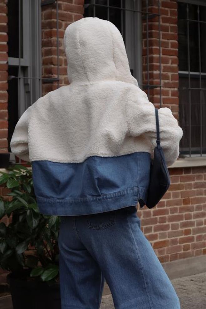 Sobe Istanbul White Bomber Jacket With Hooded Collar Wholesale Clothing Vintage