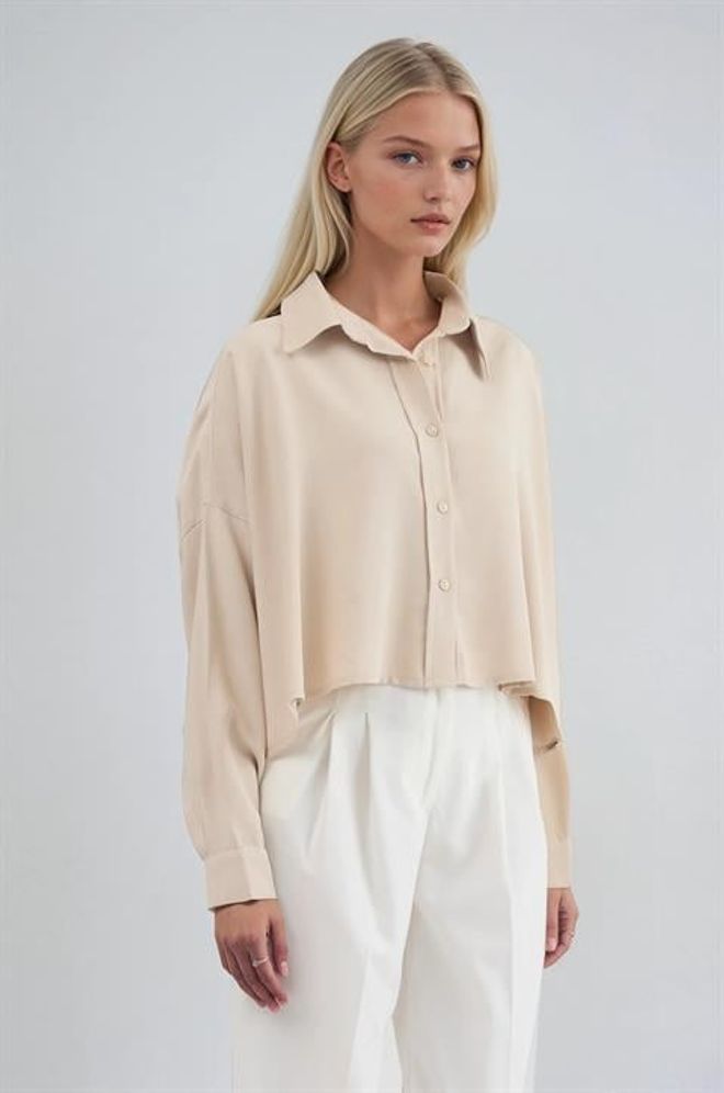 Sobe Istanbul Beige Casual Elegant Modest Shirt Wholesale Clothing 1