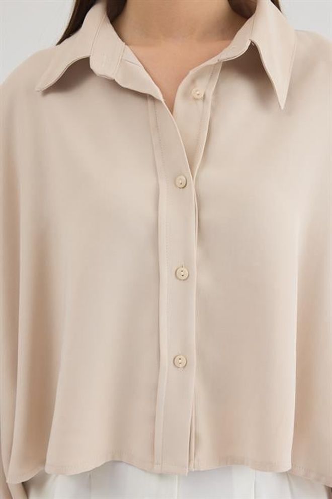 Sobe Istanbul Beige Casual Elegant Modest Shirt Wholesale Clothing 5