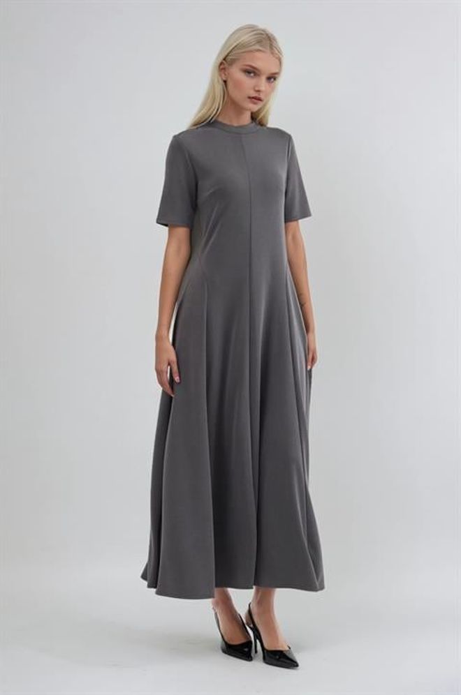 Sobe Istanbul Grey A Line Modest Formal Dress Wholesale Clothing Lounge