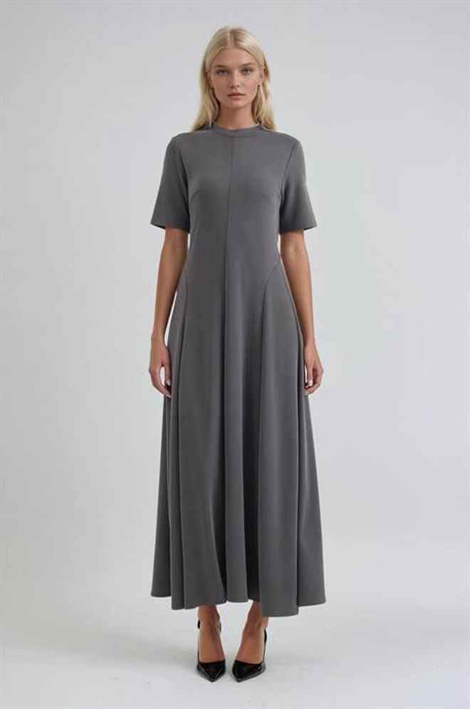 Sobe Istanbul Grey A Line Modest Formal Dress Wholesale Clothing Modest