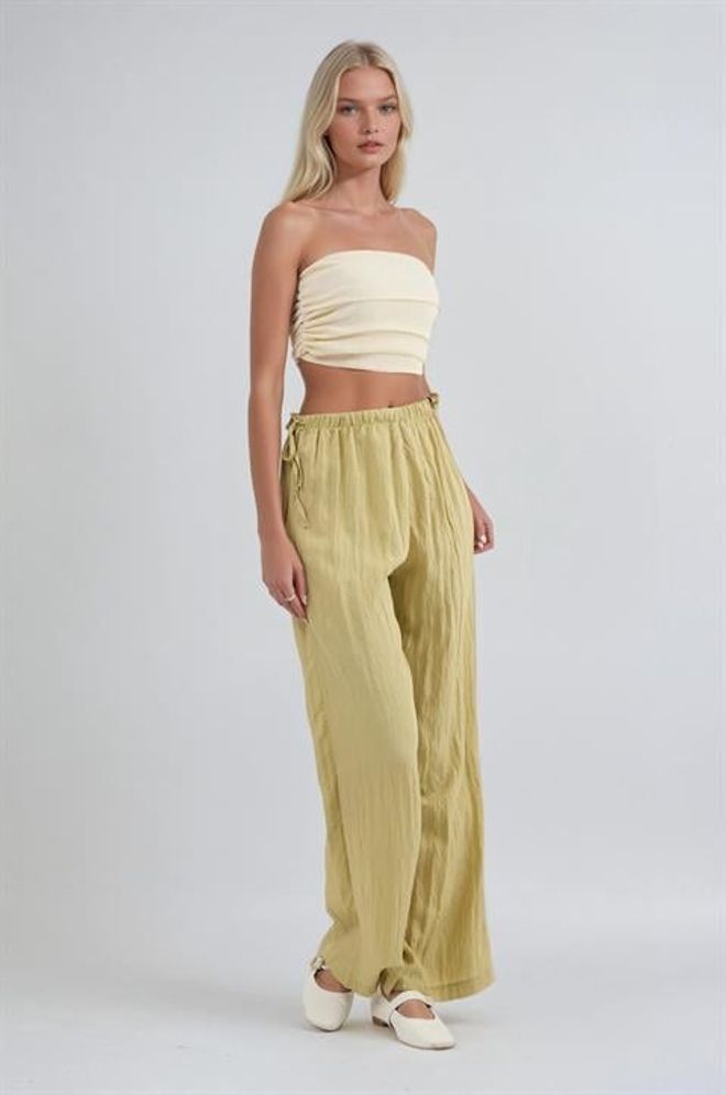 Sobe Istanbul Pantaloni Cachi Palazzo Con Coulisse Abbigliamento all'ingrosso Casuale