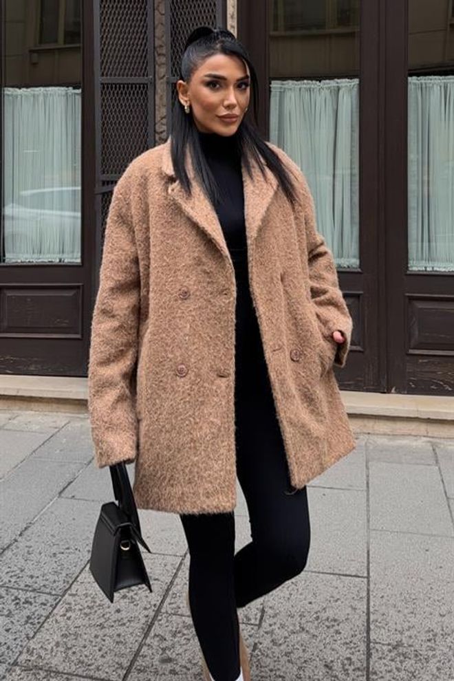 Sobe Istanbul Trench Marrone Doppiopetto Stile Classico Abbigliamento all'ingrosso Casuale