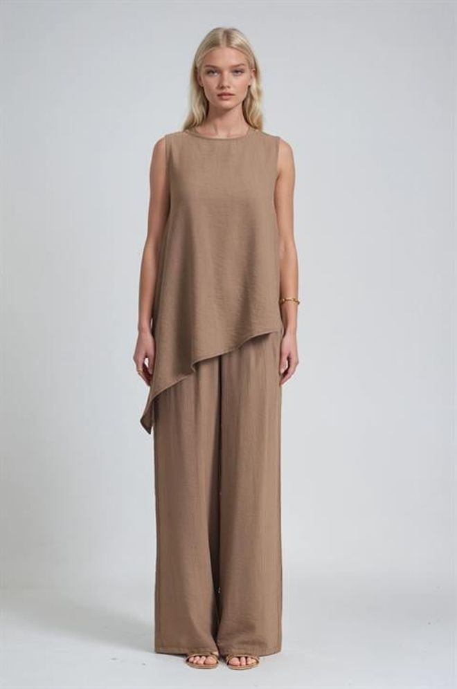 Sobe Istanbul Braun Lässig Elegant Modest Set Großhandelskleidung Modest