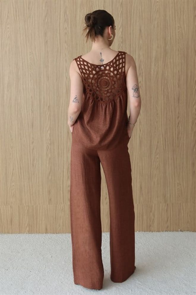 Sobe Istanbul Комплет Браон Елегантан Бохо Неформалан Велепродаја одеће 1