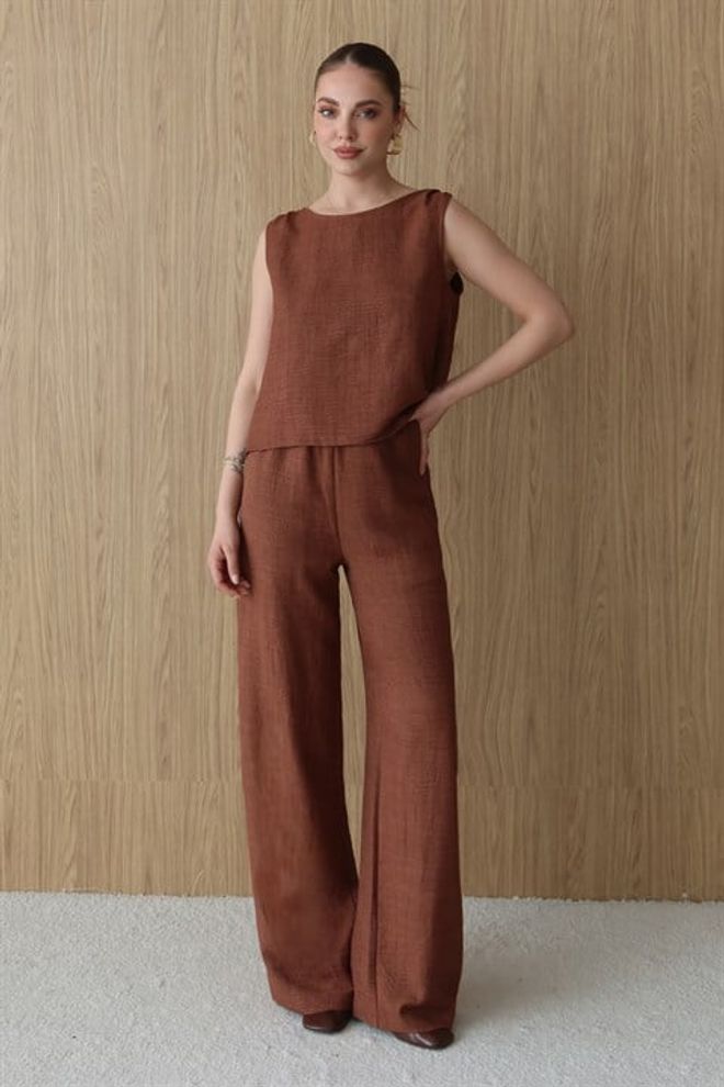 Sobe Istanbul Комплет Браон Елегантан Бохо Неформалан Велепродаја одеће Бохо