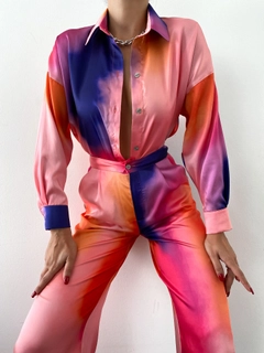 Ένα μοντέλο χονδρικής πώλησης ρούχων φοράει 39819 - Suit - Mix Color, τούρκικο Ταγέρ χονδρικής πώλησης από Sobe