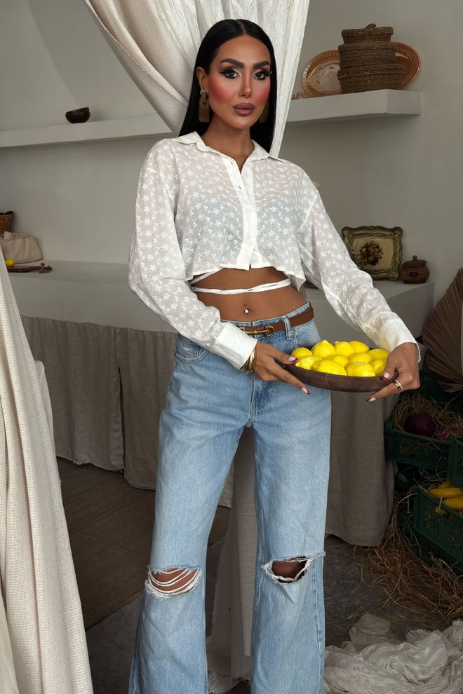 Sobe Istanbul Camisa Blanco Ropa al por mayor Casual