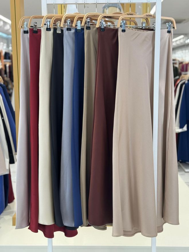 Sobe Istanbul Jupe Sirène Maxi Beige Élégante Taille Haute Vêtements en gros 8