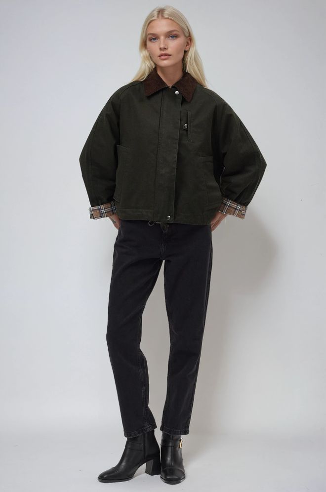 Sobe Istanbul Palton Clasic Verde Tip Car Cu Închidere Cu Fermoar Îmbrăcăminte cu ridicata Conservator