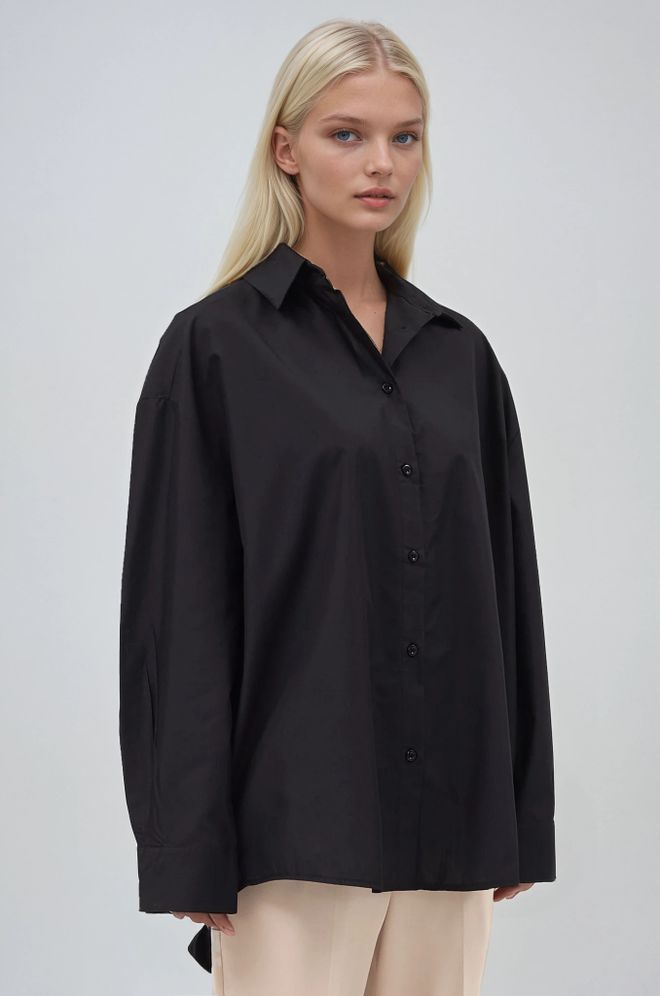 Sobe Istanbul قميص بوبلين كلاسيكي كبير الحجم ملابس بالجملة غير رسمي