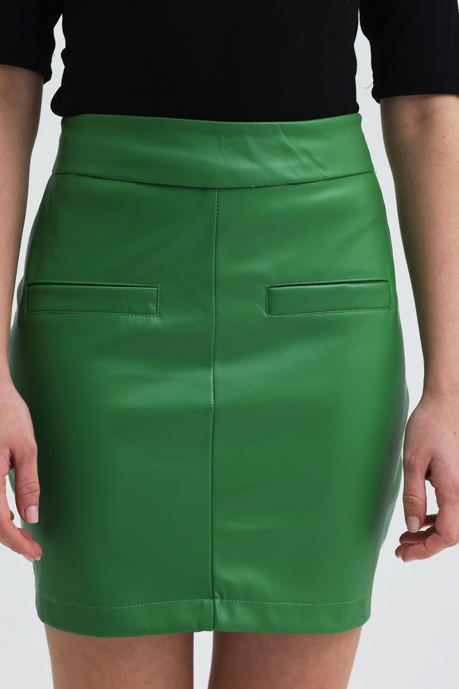 Sobe Istanbul Green Bodycon Mini Skirt High Waist Wholesale Clothing Winter