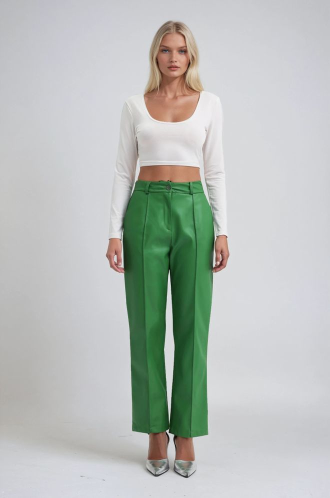 Sobe Istanbul Yeşil Zarif Havuç Pantolon Toptan Giyim Gündelik