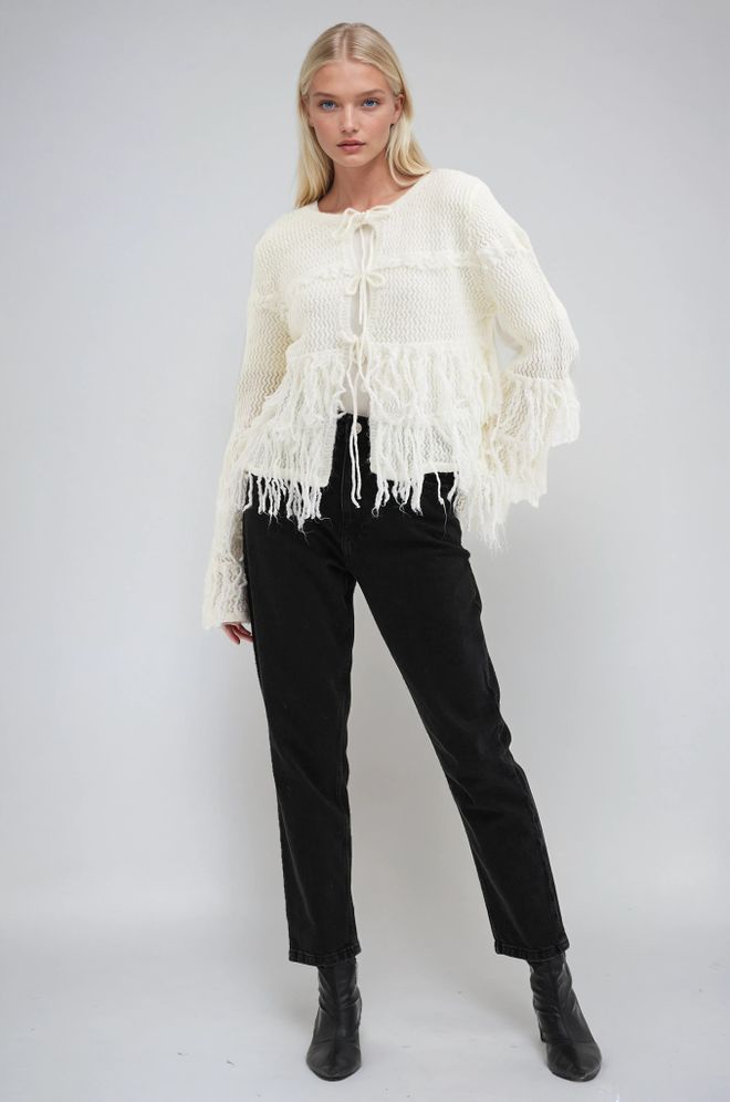 Sobe Istanbul White Boho Casual Vintage Cute Ethnic Retro Cardigan Wholesale Clothing 1